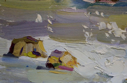 Oil painting Waves Strelov Arkady Efimovich