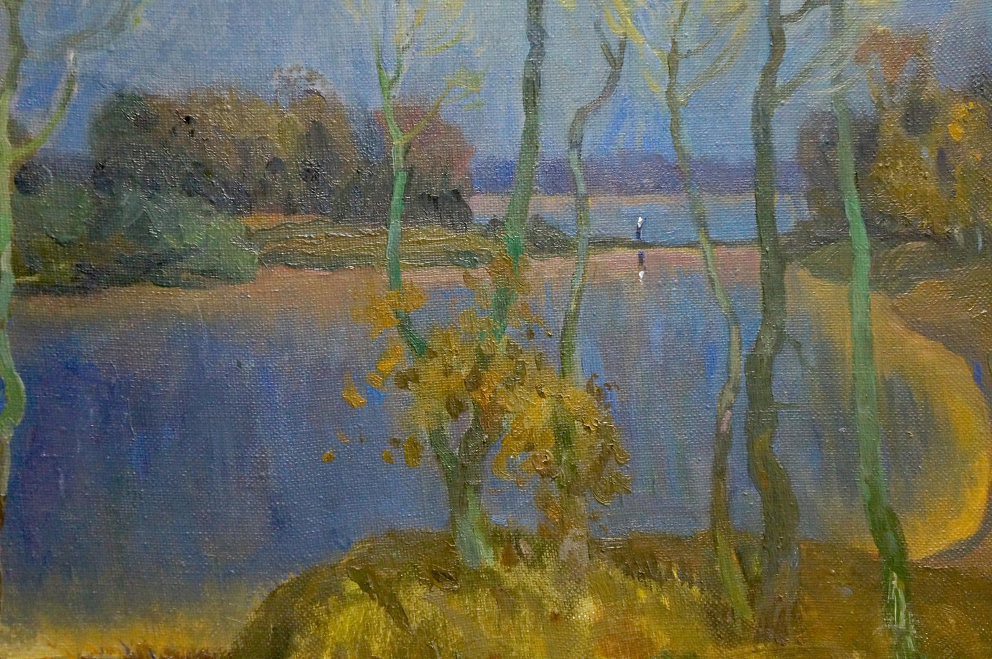 Oil painting Blue day Mynka Alexander Fedorovich