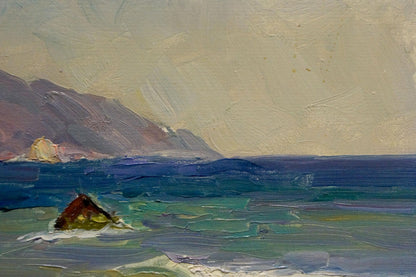 Oil painting Seascape on a hot day Arkady Strelov