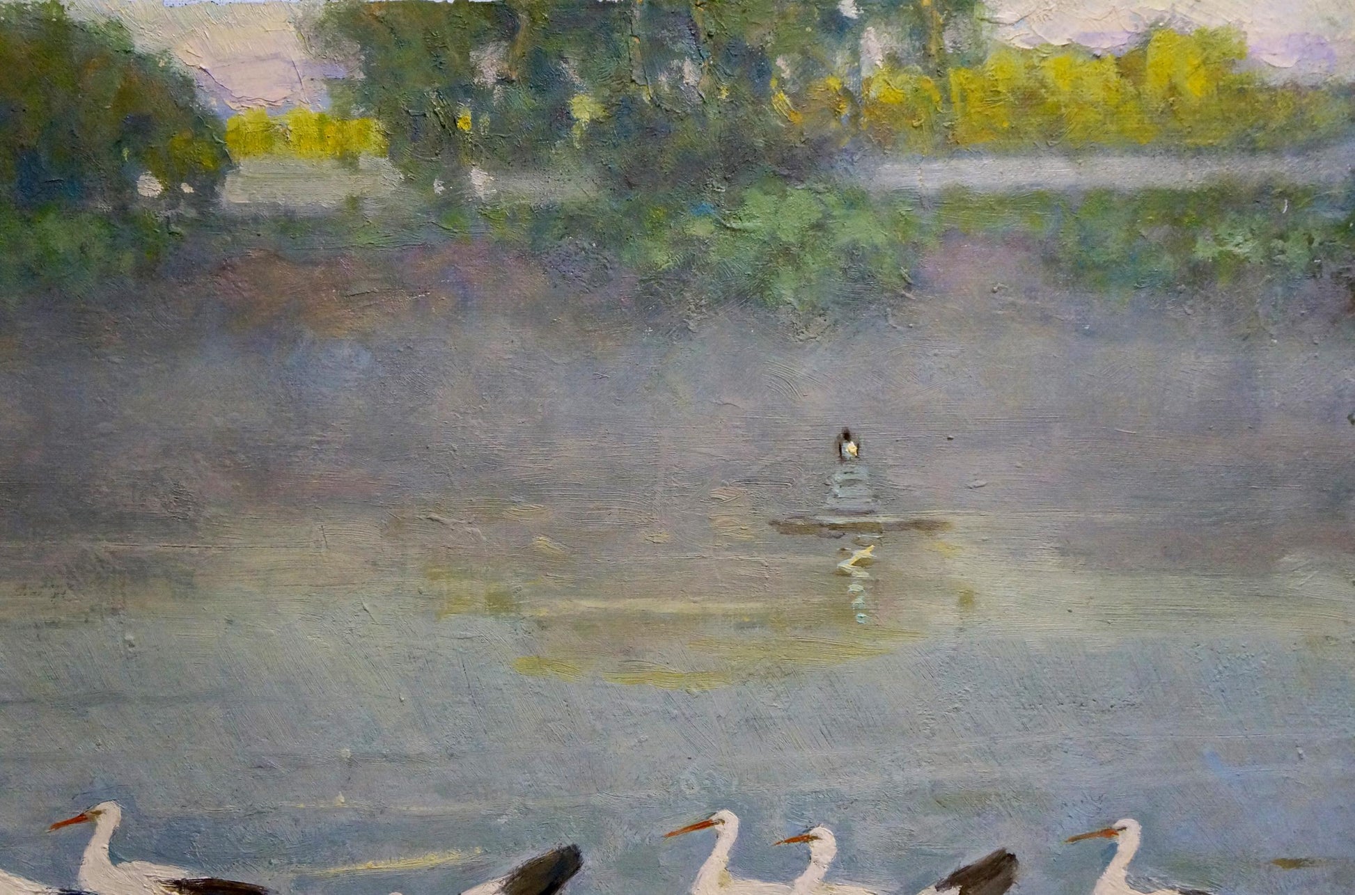 Gum by Valentin Smirnov, an oil masterpiece evoking urban vibrancy.