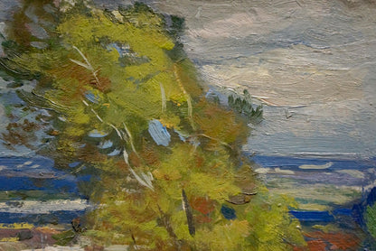 Oil painting Dnieper embankment Buryachok Nikolay Ivanovich