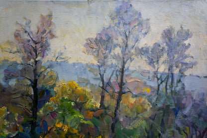 Oil painting Forest nature Unknown artist