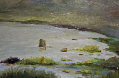 Oil painting By the river Buryachok Nikolay Ivanovich