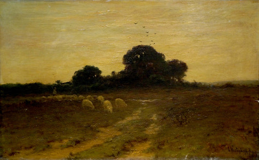 Oil painting Twilight Across the Fields Unknown artist