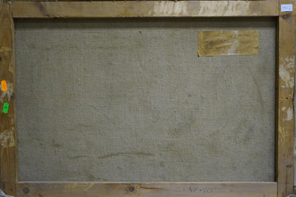 Oil painting Large snowdrifts in the forest Unknown artist