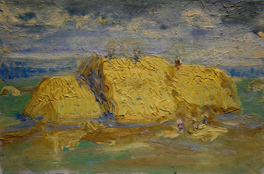 Oil painting On the field Dupliy Sergey Alexandrovich