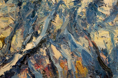 Oil painting Forest covered with snow Sergey Dupliy
