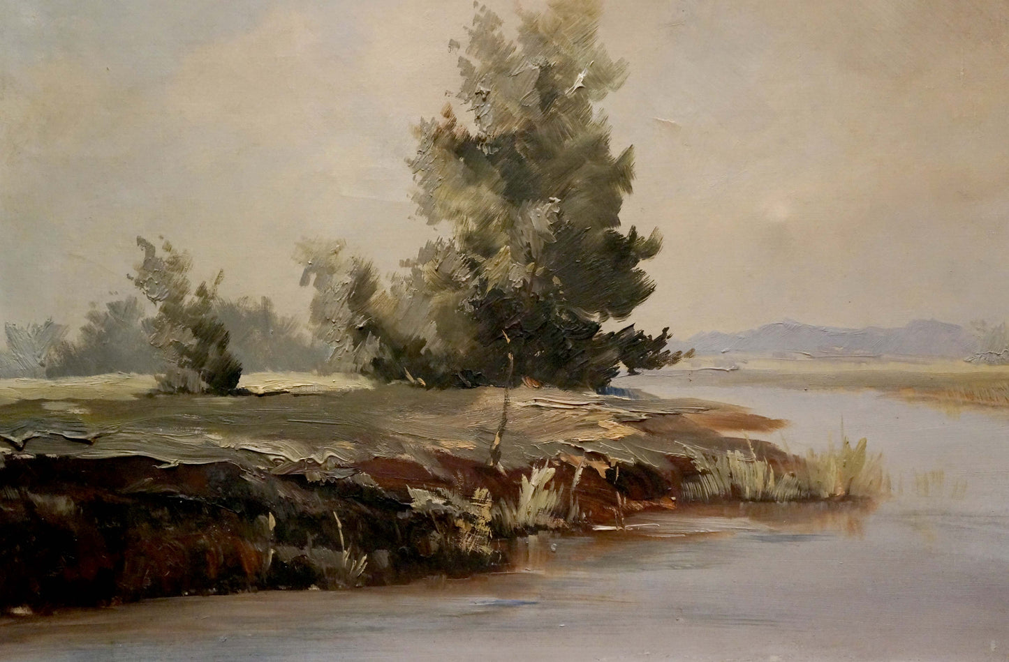 Oil painting Quiet calm day