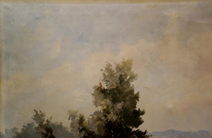 Oil painting Quiet calm day