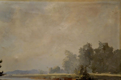 Oil painting Quiet calm day