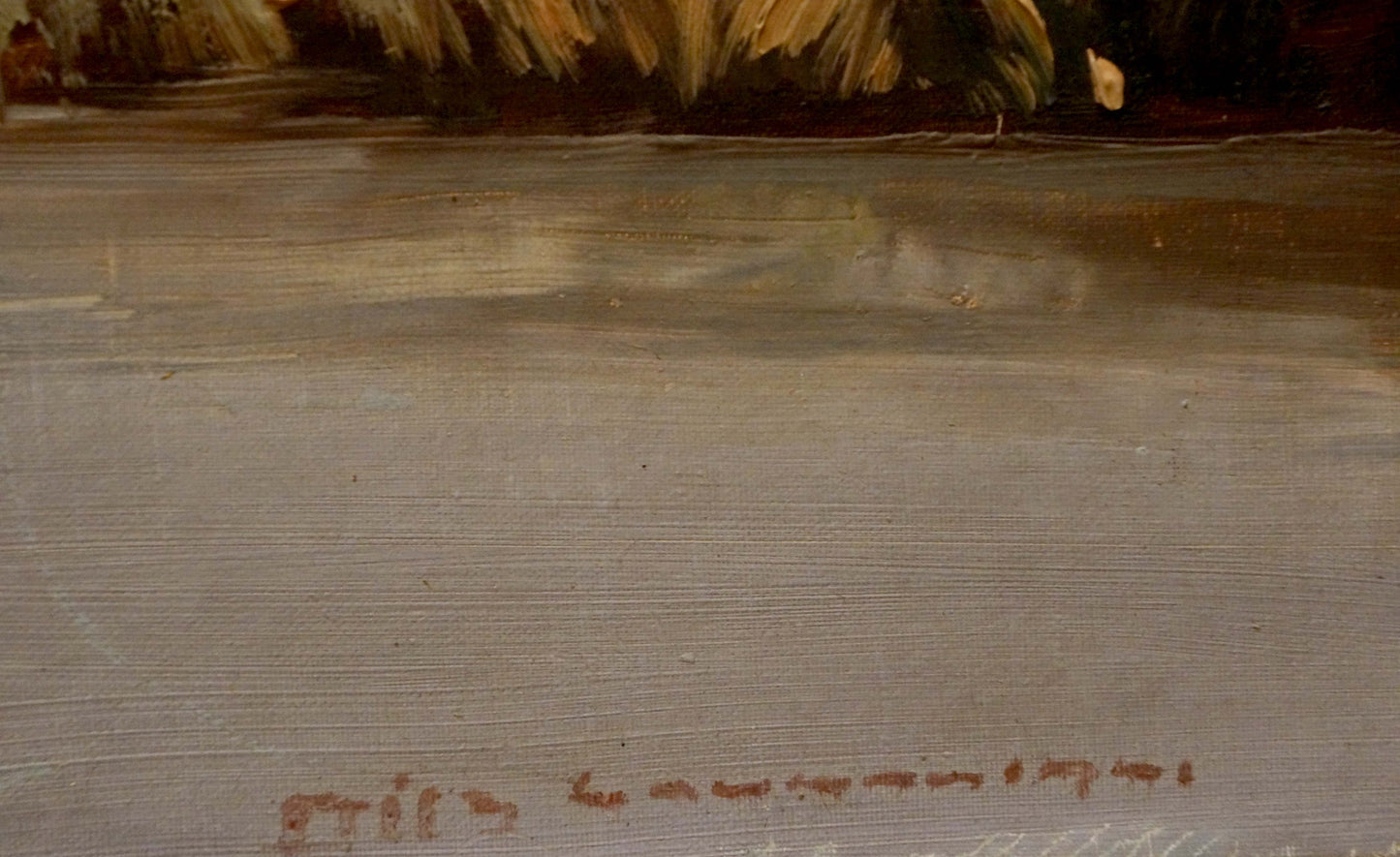 Oil painting Quiet calm day