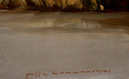 Oil painting Quiet calm day