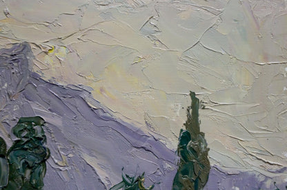 Oil painting Rural landscape Endeberya Victor