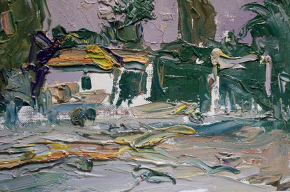 Oil painting Rural landscape Endeberya Victor