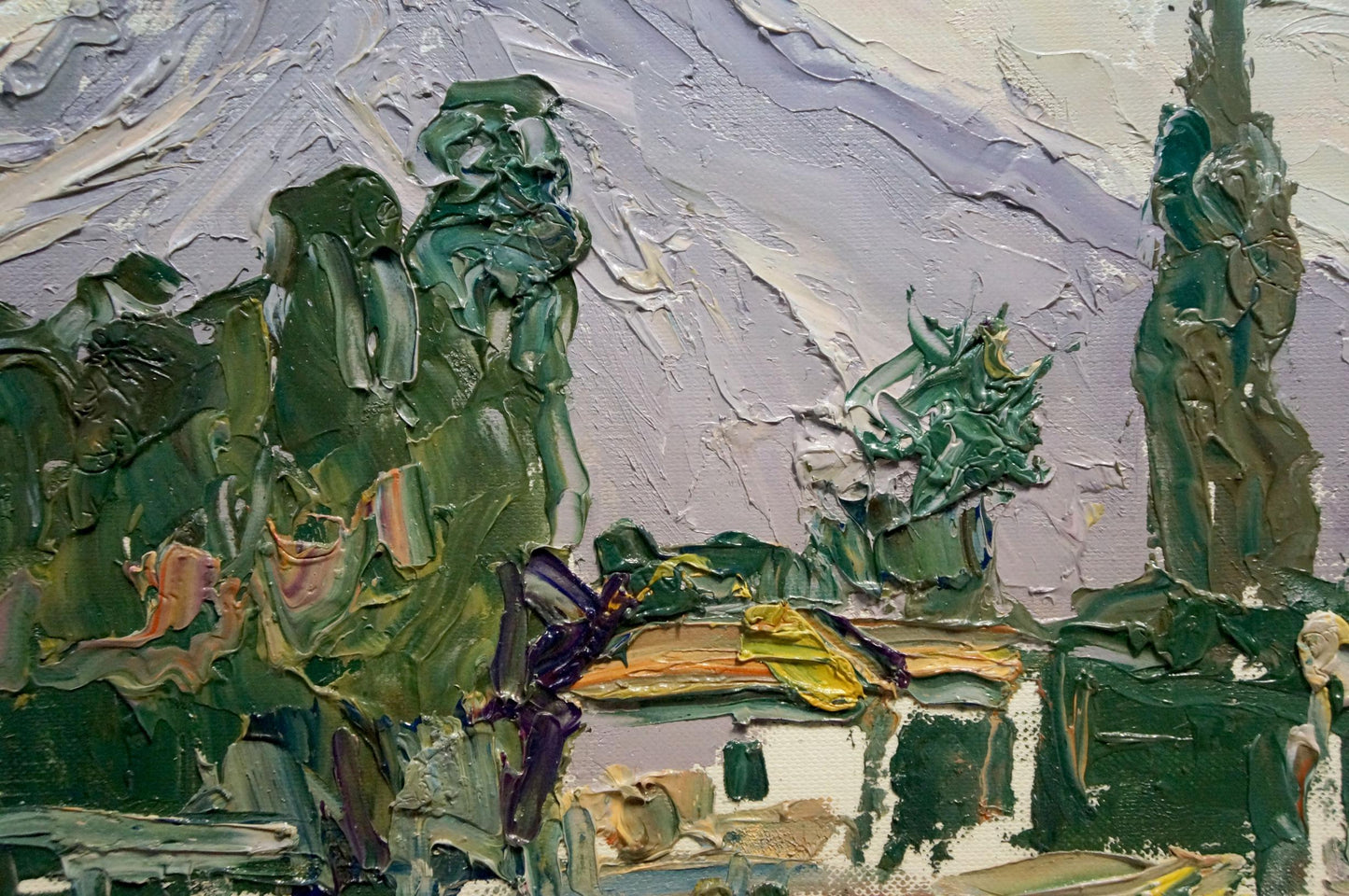 Oil painting Rural landscape Endeberya Victor