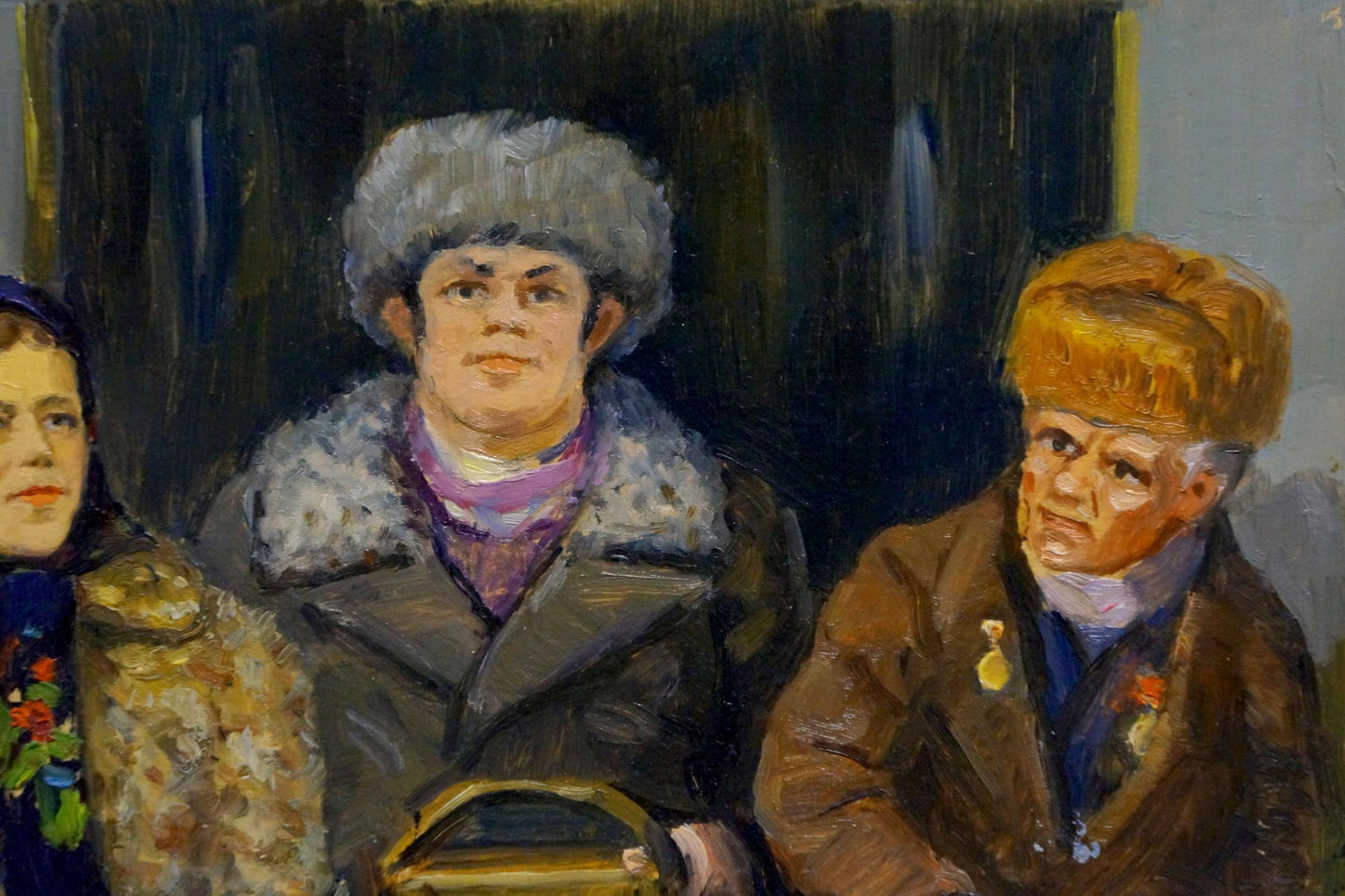 Oil painting Family portrait Popov Igor Alexandrovich