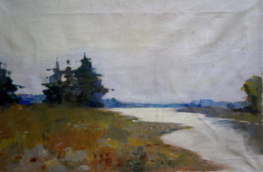 Oil painting Landscape Stavropol artist