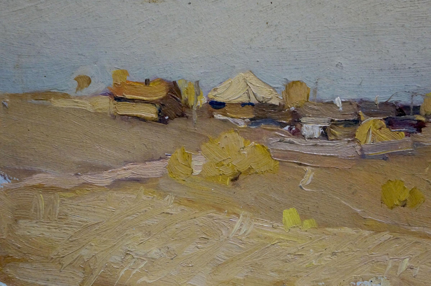 Oil painting Village N. Shumilkin