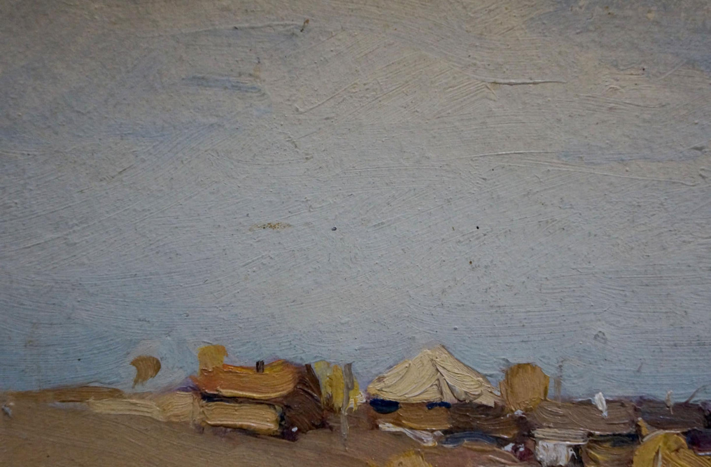 Oil painting Village N. Shumilkin