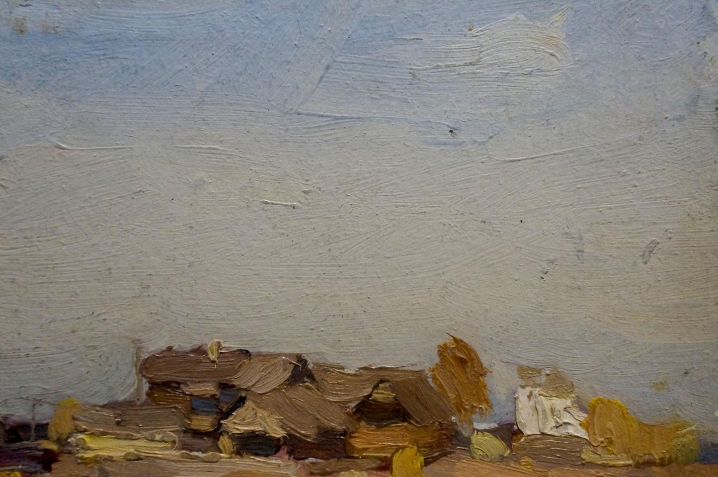 Oil painting Village N. Shumilkin