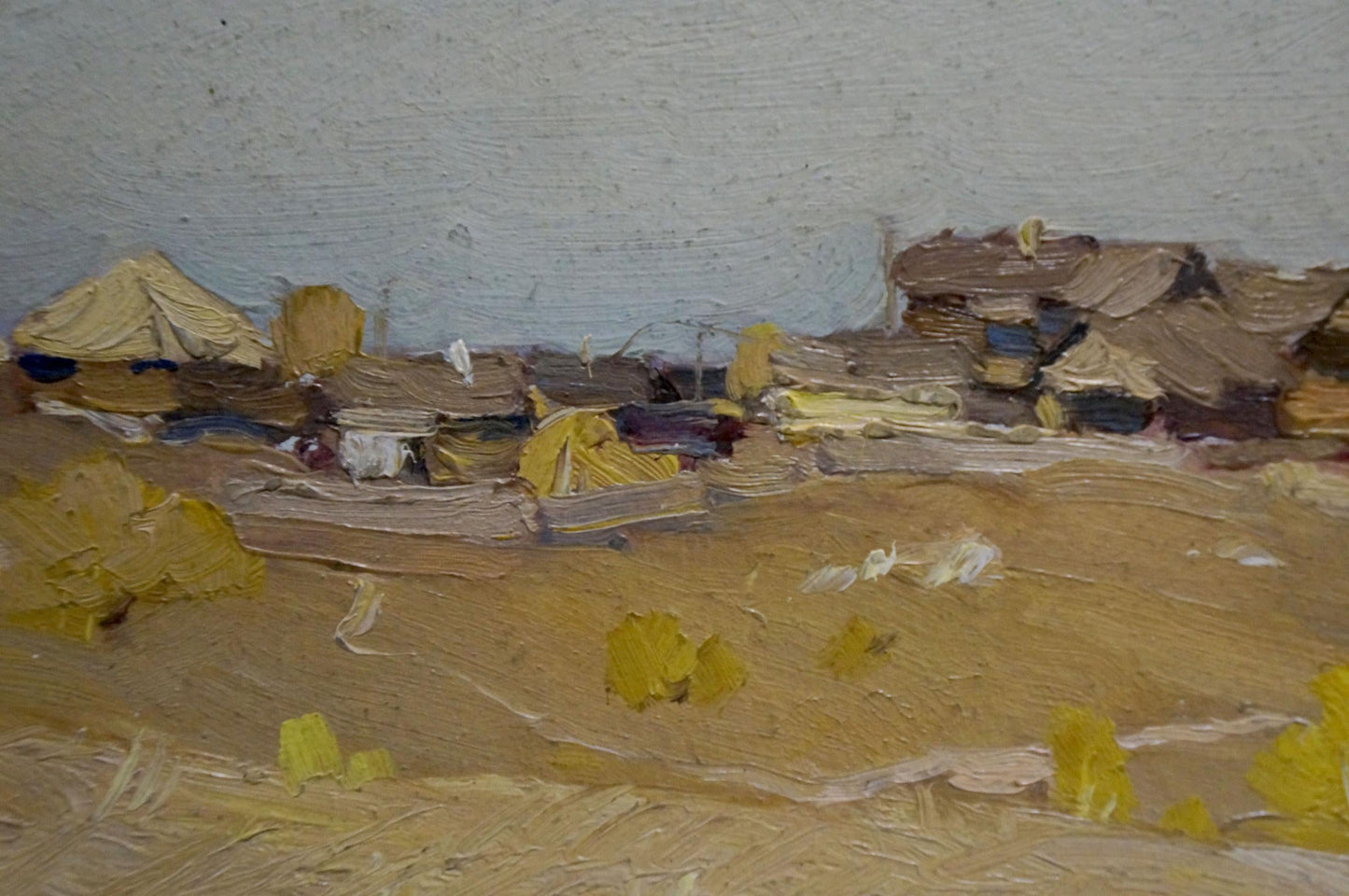 Oil painting Village N. Shumilkin