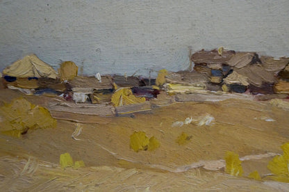 Oil painting Village N. Shumilkin