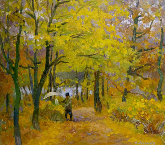 Oil painting Autumn has come Mynka Alexander Fedorovich