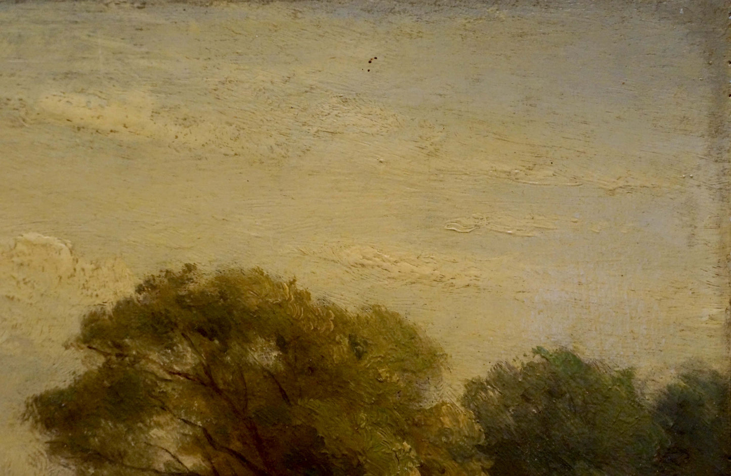 Oil painting Cows in a pasture by the river Unknown artist