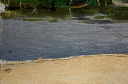 Oil painting On the shore Pyotr Alekseevich Alekseev