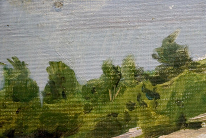 Oil painting On the shore Pyotr Alekseevich Alekseev