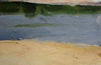 Oil painting On the shore Pyotr Alekseevich Alekseev