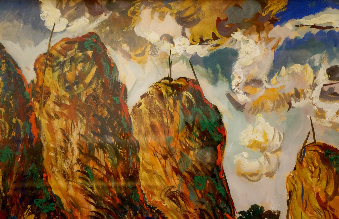 Tempera painting Summer day Filatov Vladimir Nikolaevich