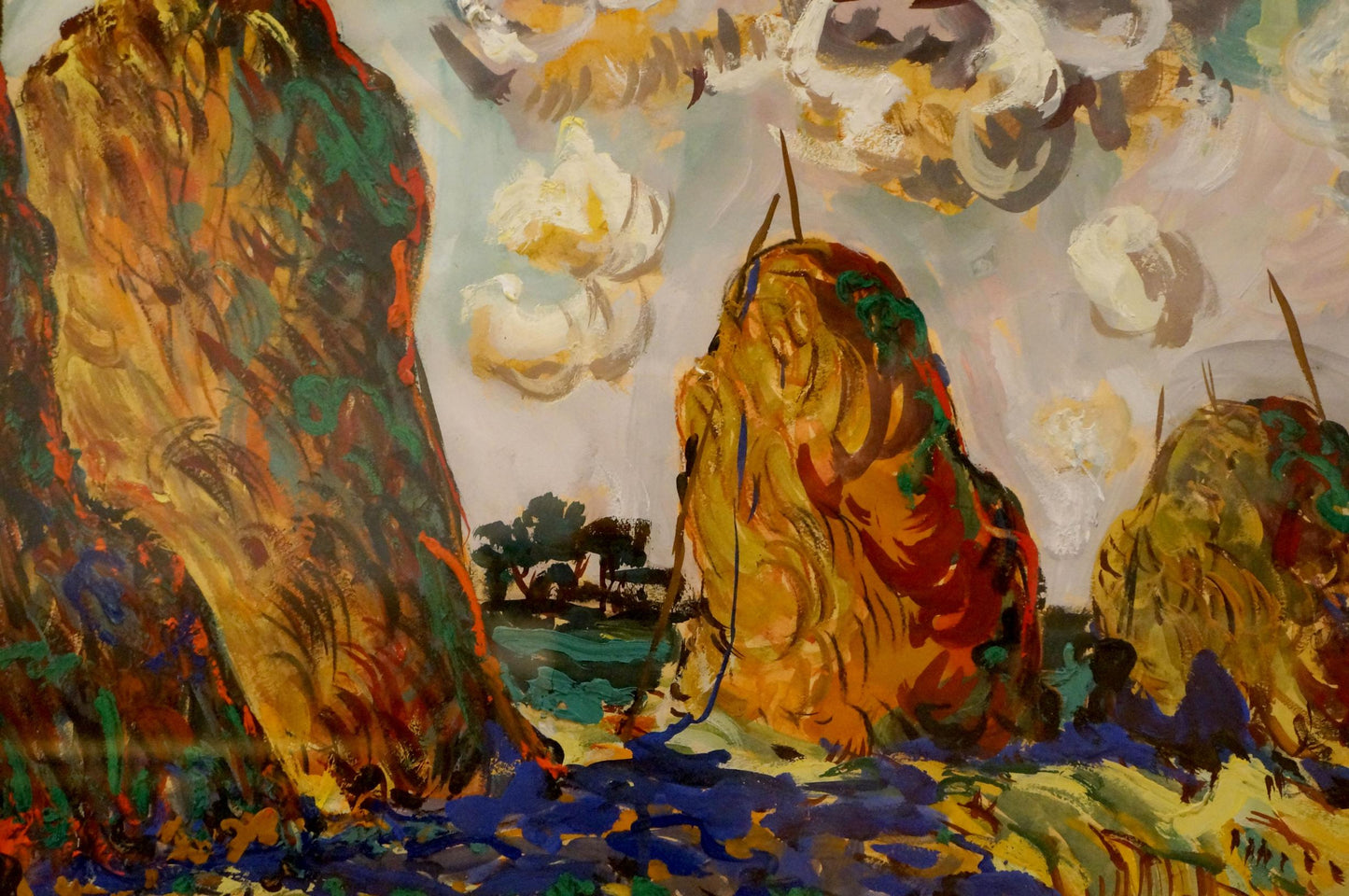 Tempera painting Summer day Filatov Vladimir Nikolaevich