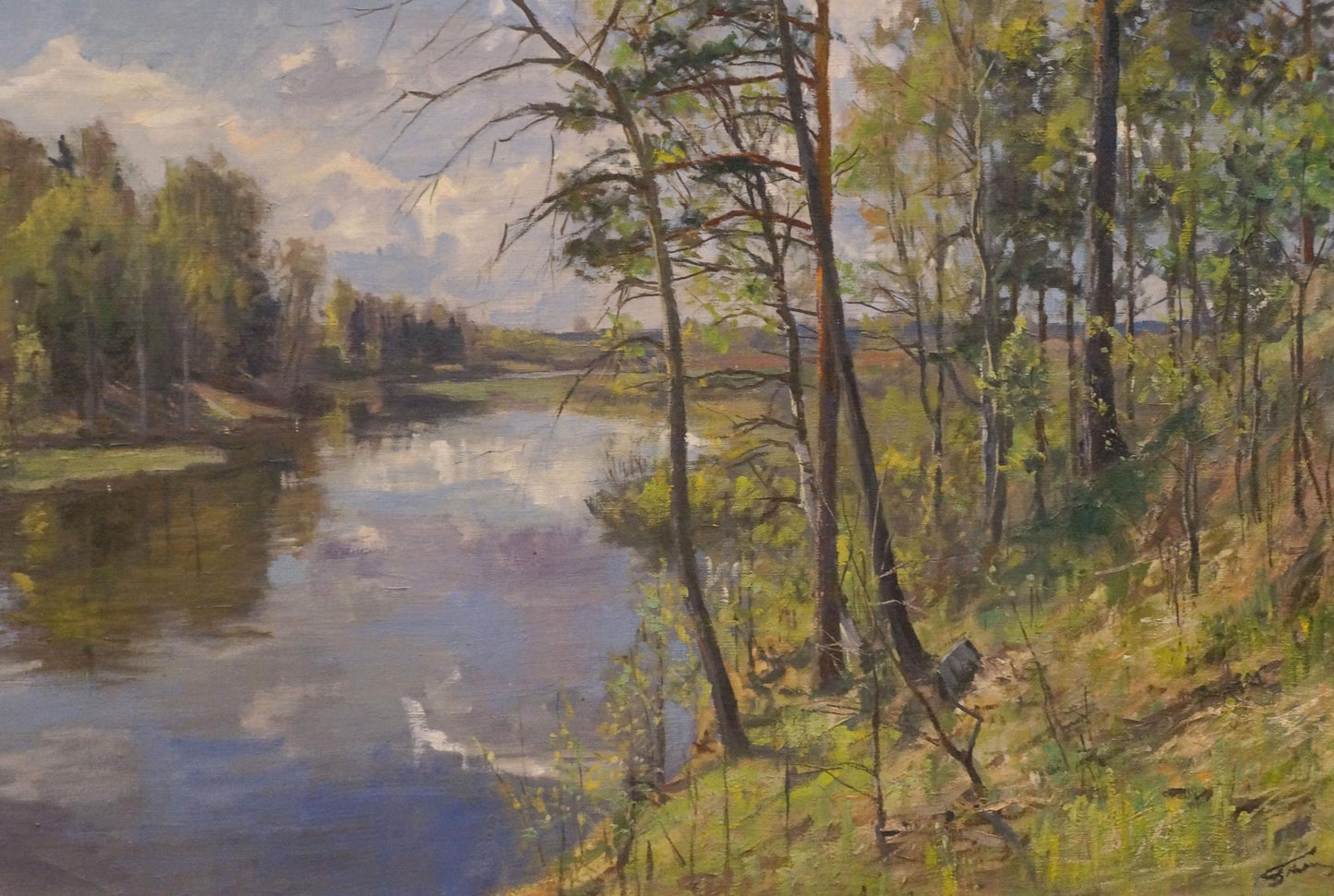 Oil painting Forest landscape Petrov Boris Stepanovich