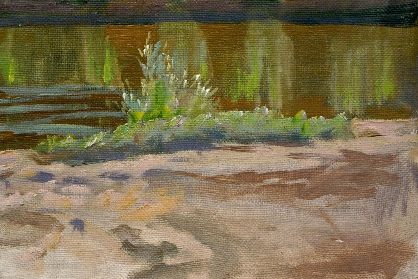 Oil painting River landscape Chernikov Nikolay Vladimirovich