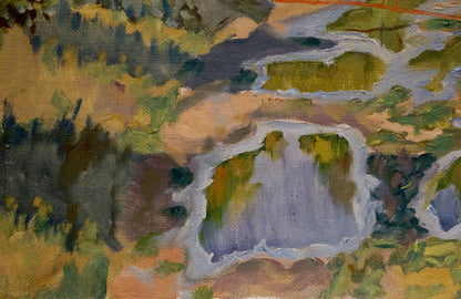 Oil painting Thicket summer park Nikolay Chernikov