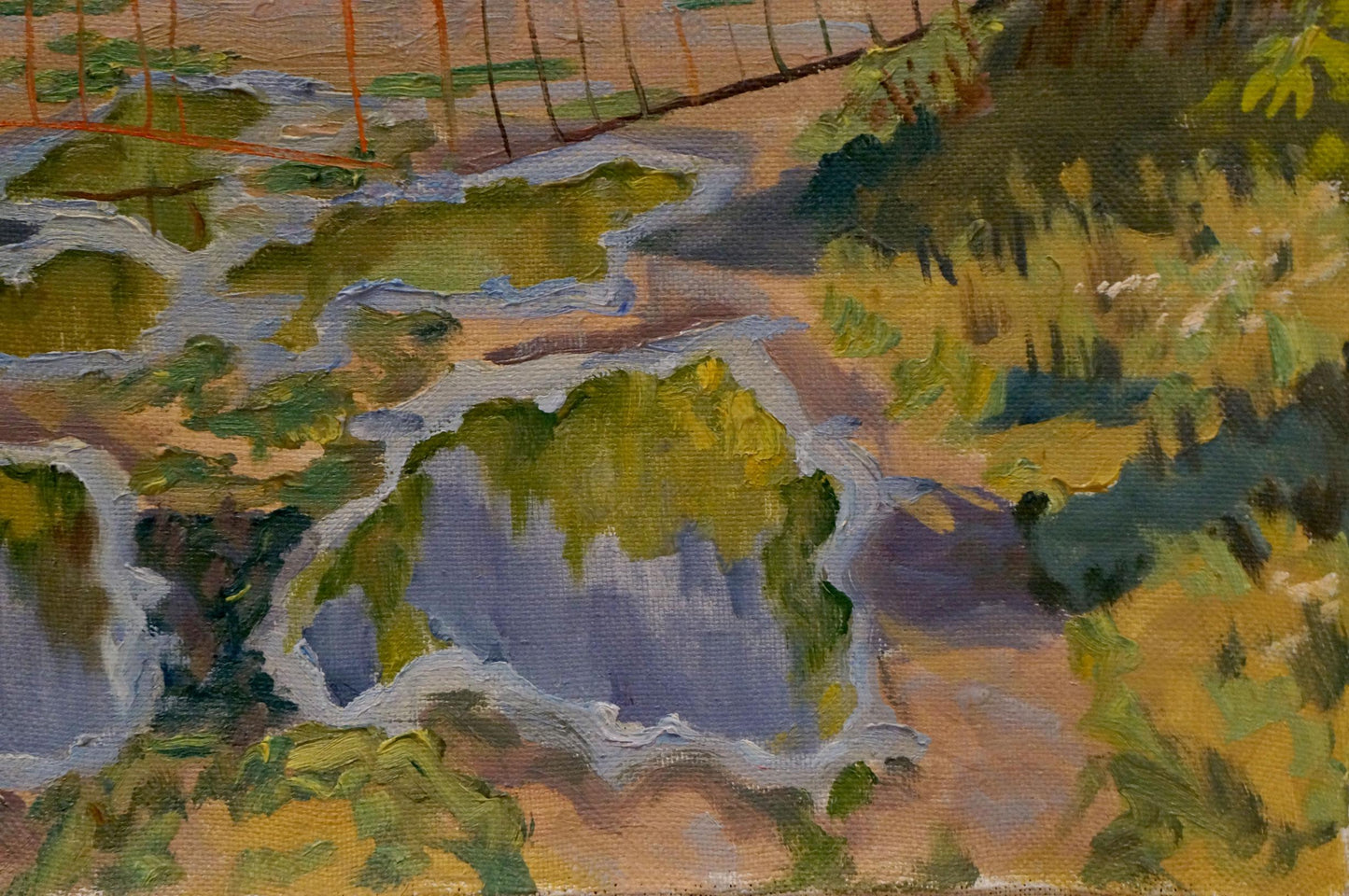 Oil painting Thicket summer park Nikolay Chernikov