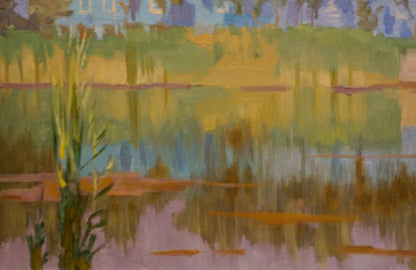 Oil painting By the river Chernikov Nikolay Vladimirovich