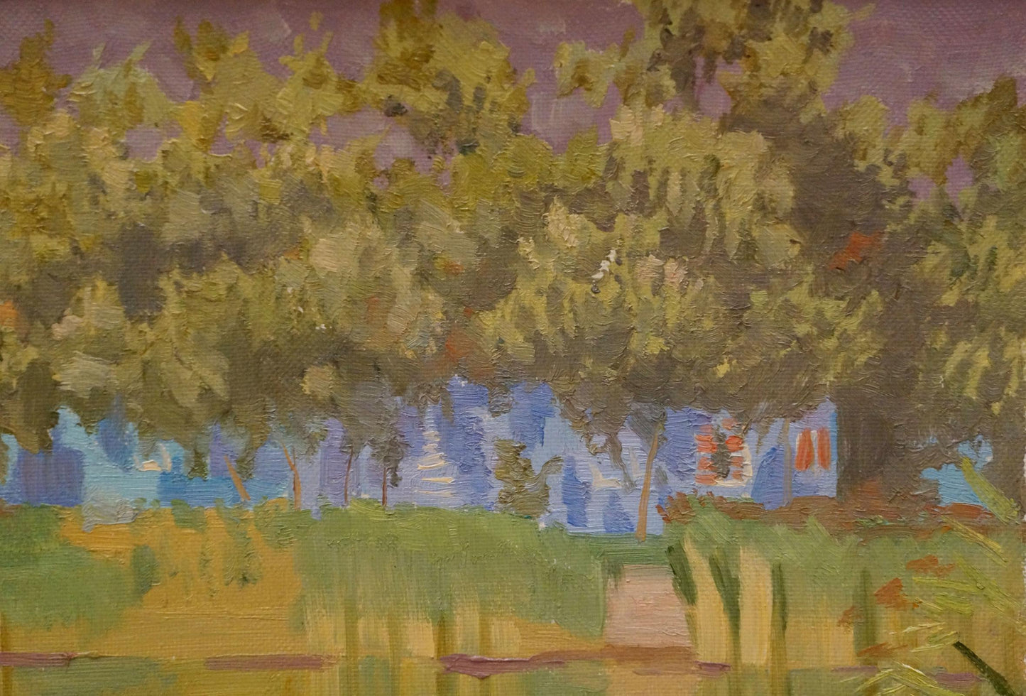 Oil painting By the river Chernikov Nikolay Vladimirovich