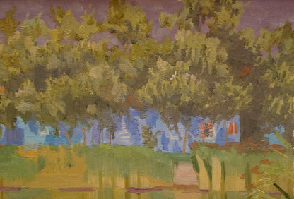 Oil painting By the river Chernikov Nikolay Vladimirovich