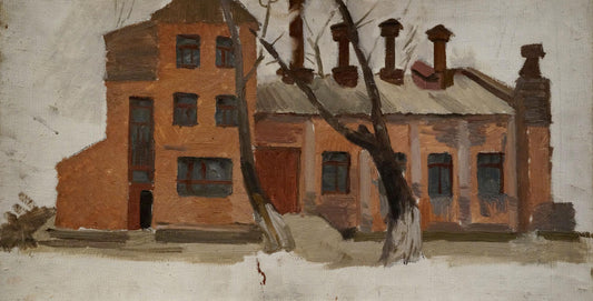 Oil painting In winter Chernikov Nikolay Vladimirovich