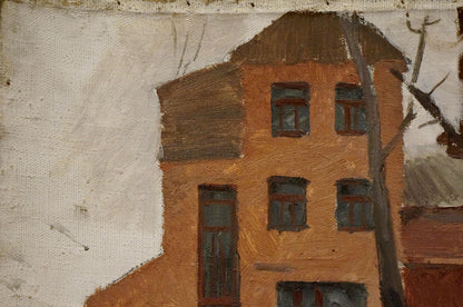 Oil painting In winter Chernikov Nikolay Vladimirovich