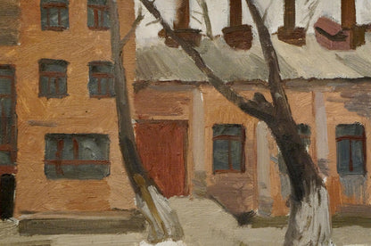Oil painting In winter Chernikov Nikolay Vladimirovich