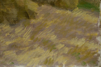 Oil painting Haystacks in the fields Nikolay Chernikov