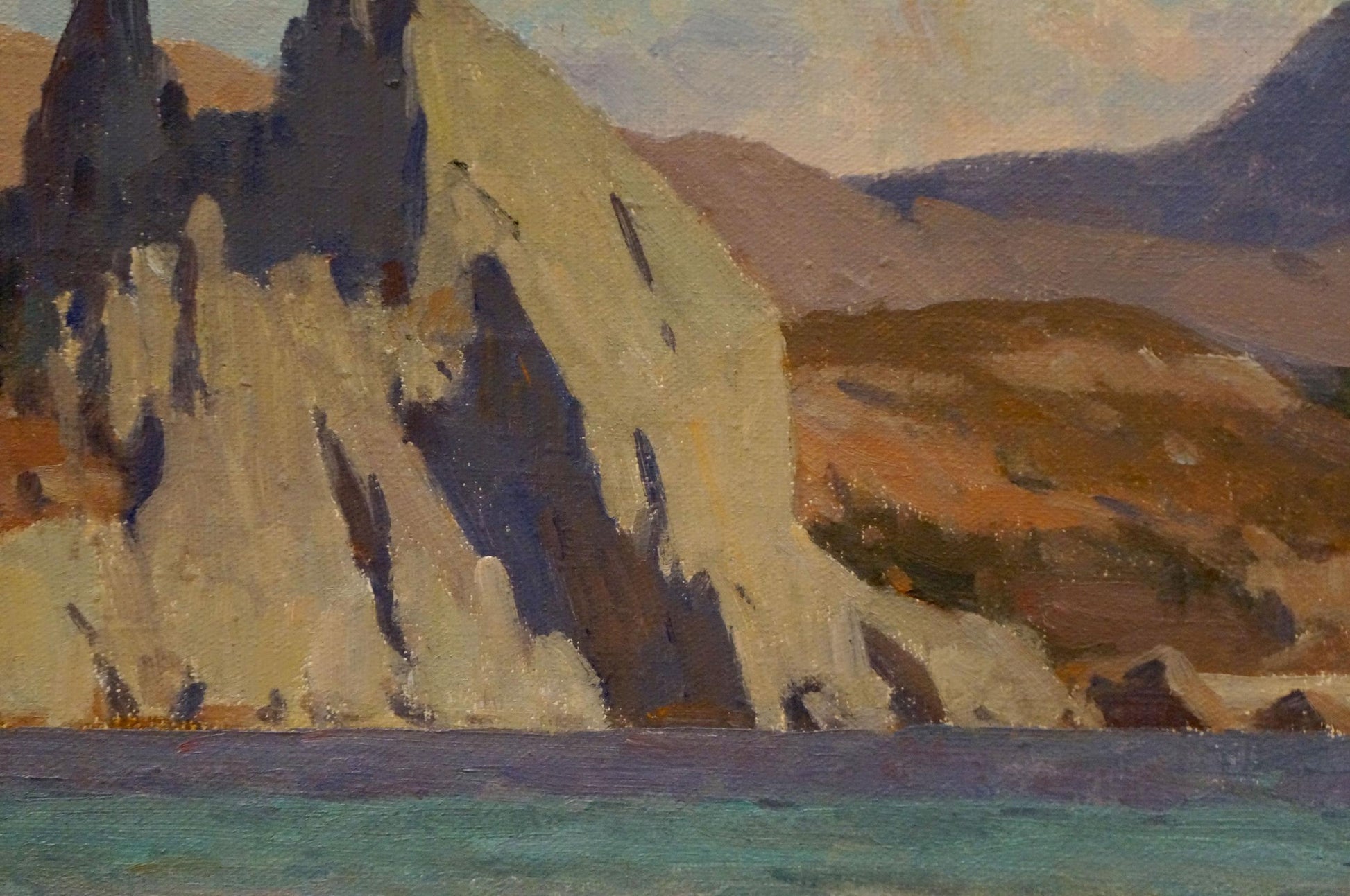 Oil artwork featuring a Rocky Coast by Nikolay Vladimirovich Chernikov
