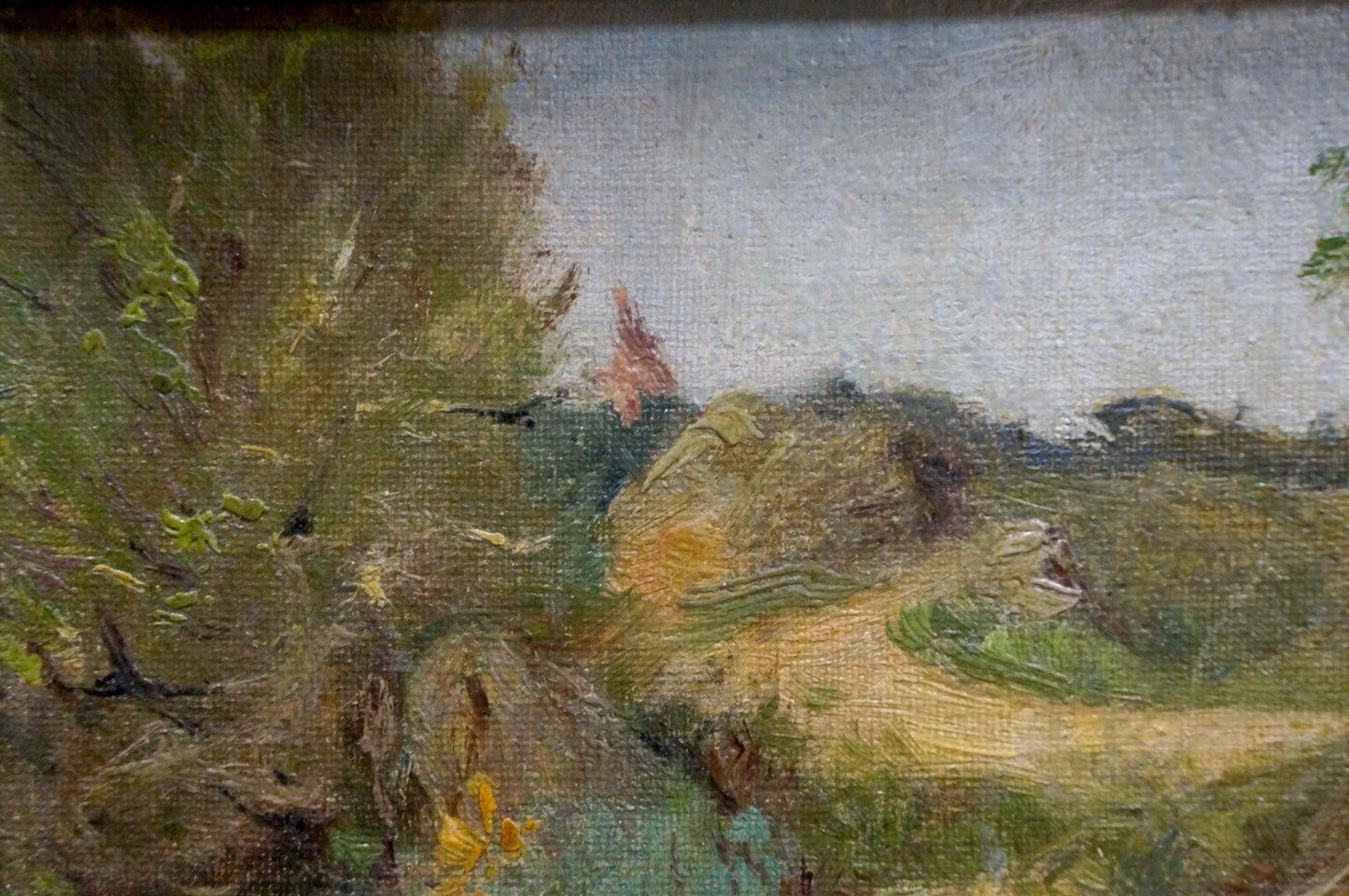 Oil painting Returning from the forest Unknown artist