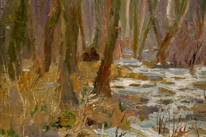 Oil painting The last days of autumn Chernikov Nikolay Vladimirovich