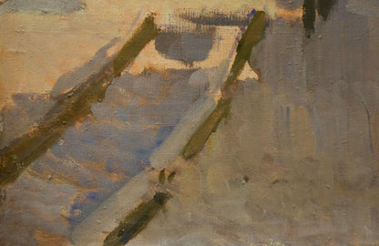 Oil painting Winter landscape Chernikov Nikolay Vladimirovich