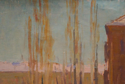 Oil painting Winter landscape Chernikov Nikolay Vladimirovich