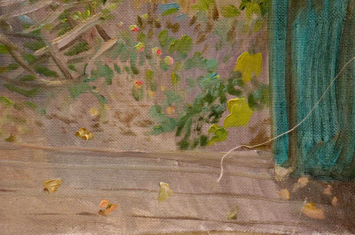 Oil painting Overlooking the courtyard Chernikov Nikolay Vladimirovich